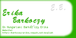 erika barkoczy business card